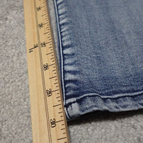 Liverpool Jeans Women's Size 12/31 Blue Denim Straight Mid Rise Workwear - Picture 10 of 13